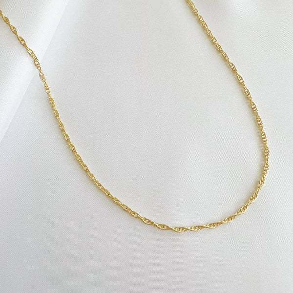 Rope Layering Chain Necklace GF 16"