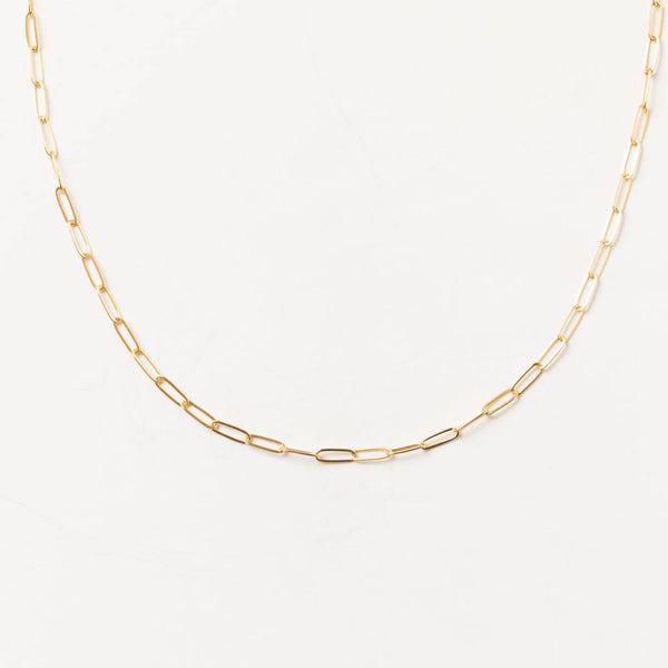 16" Nora Link Gold Necklace