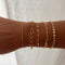 Luxe Sequin Disc Chain Bracelet - Gold