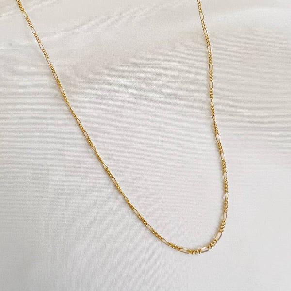 Figaro Layering Chain Necklace GF 16"