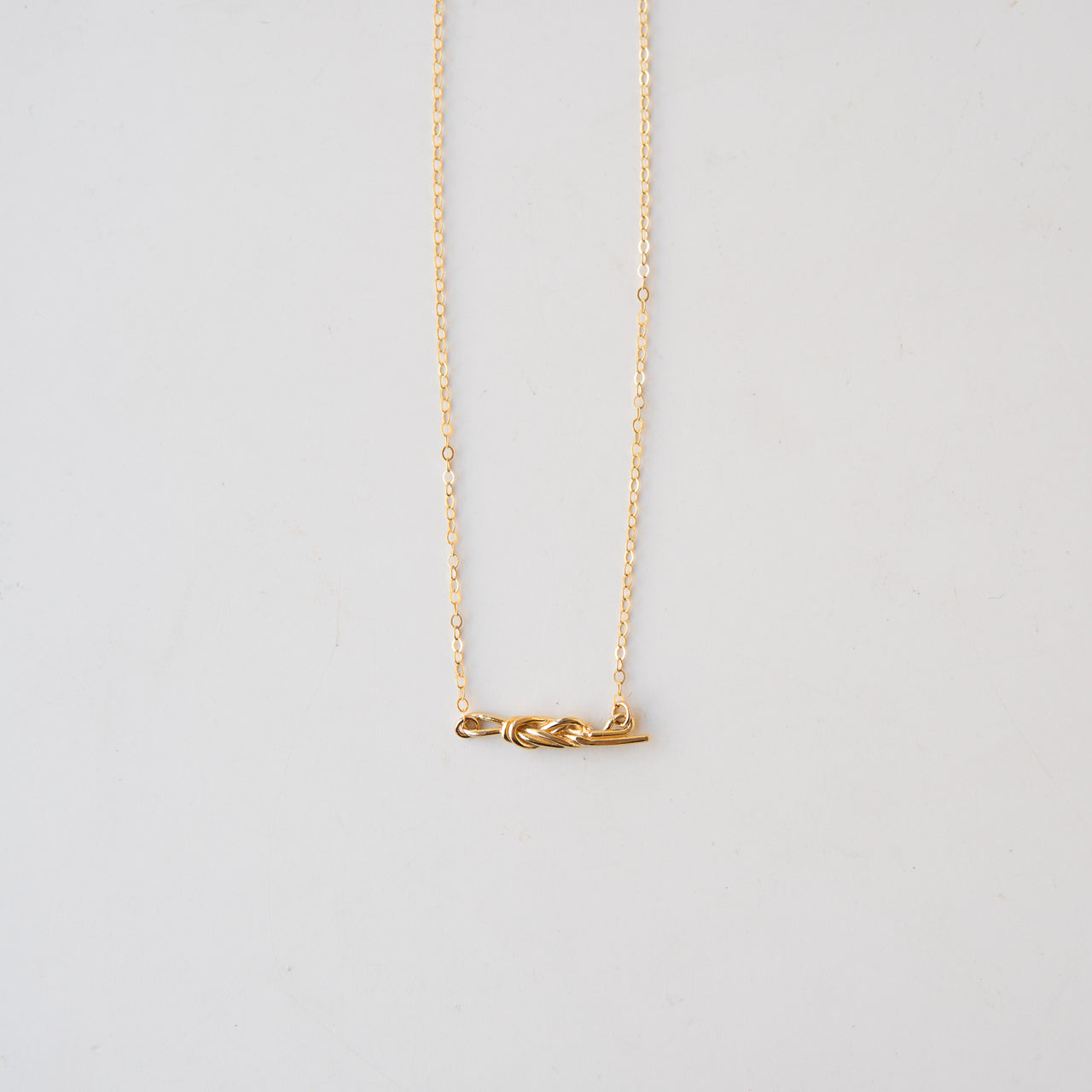 Gold Figure Eight Necklace