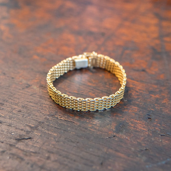Narrow Gold Link Bracelet