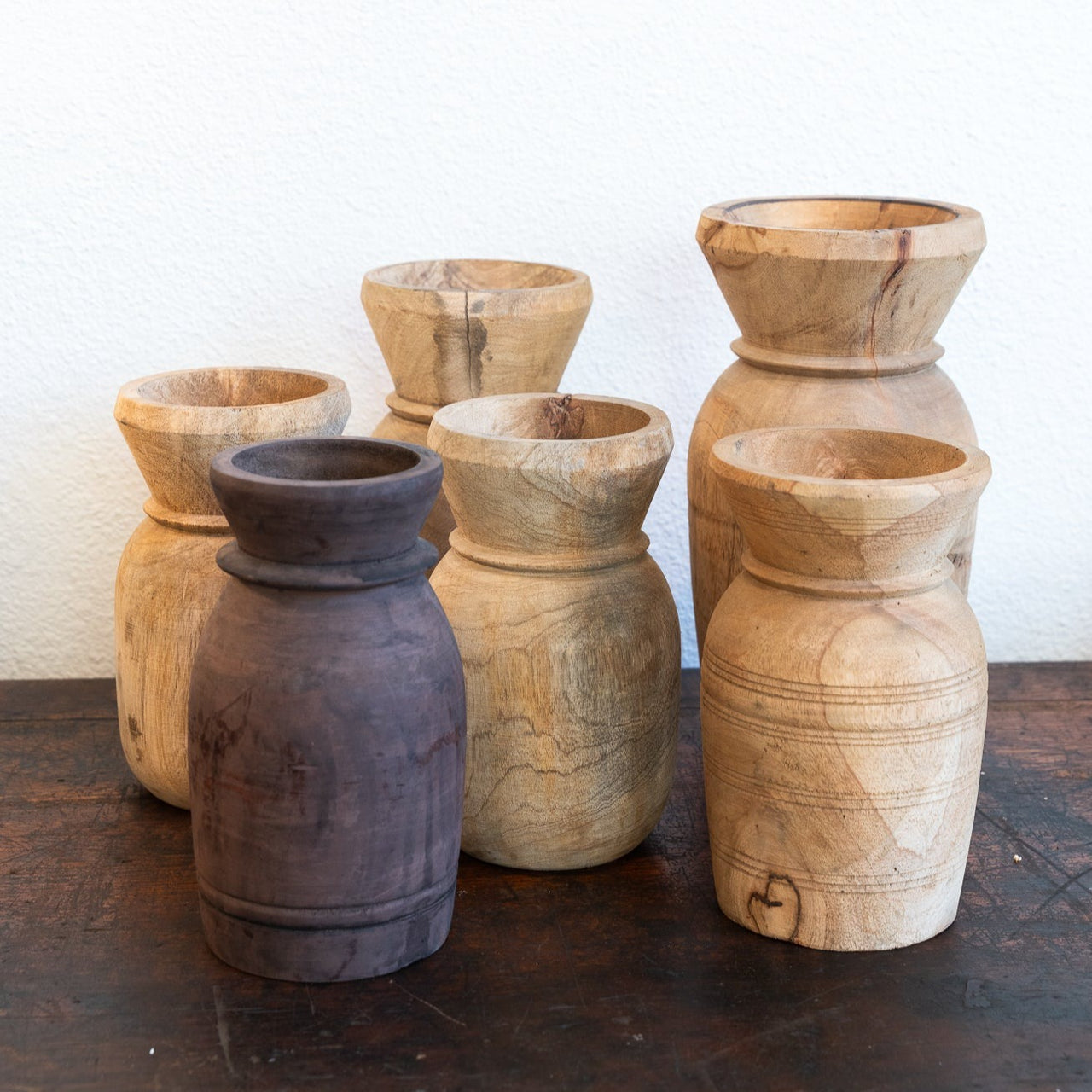 Medium Wooden Vase