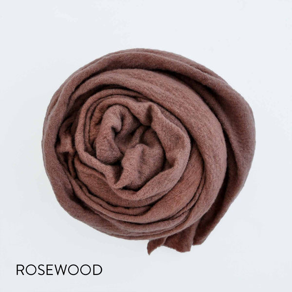 Wool Cloud Scarf in Rosewood