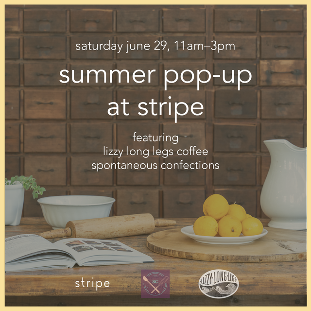 Coffee & Confections Summer Pop-Up