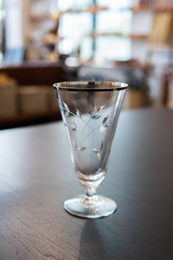 Etched Vintage Glassware Set of 4