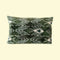 Green/Blue Leaf w/ Insert Ikat Velvet Silk Pillow