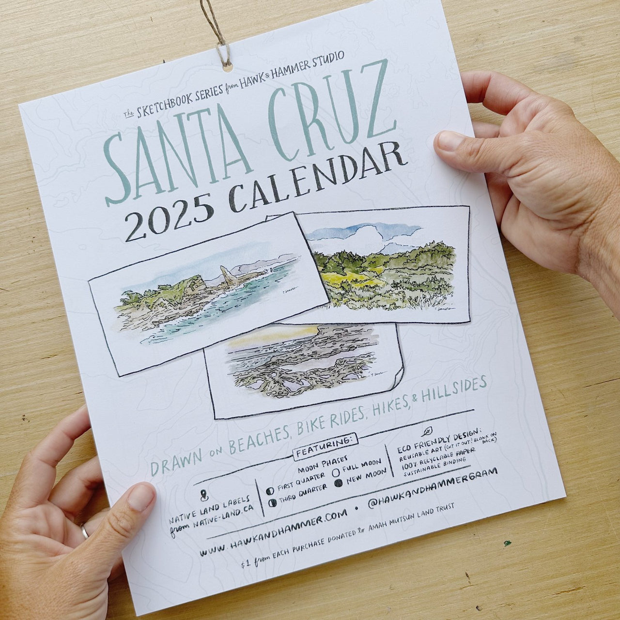 2025 Calendar Illustrations of Santa Cruz