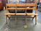 Vintage Folding 3-Seat Bench