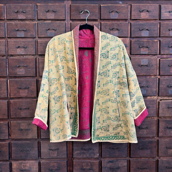 Paisley Pomegranate Kantha Jacket