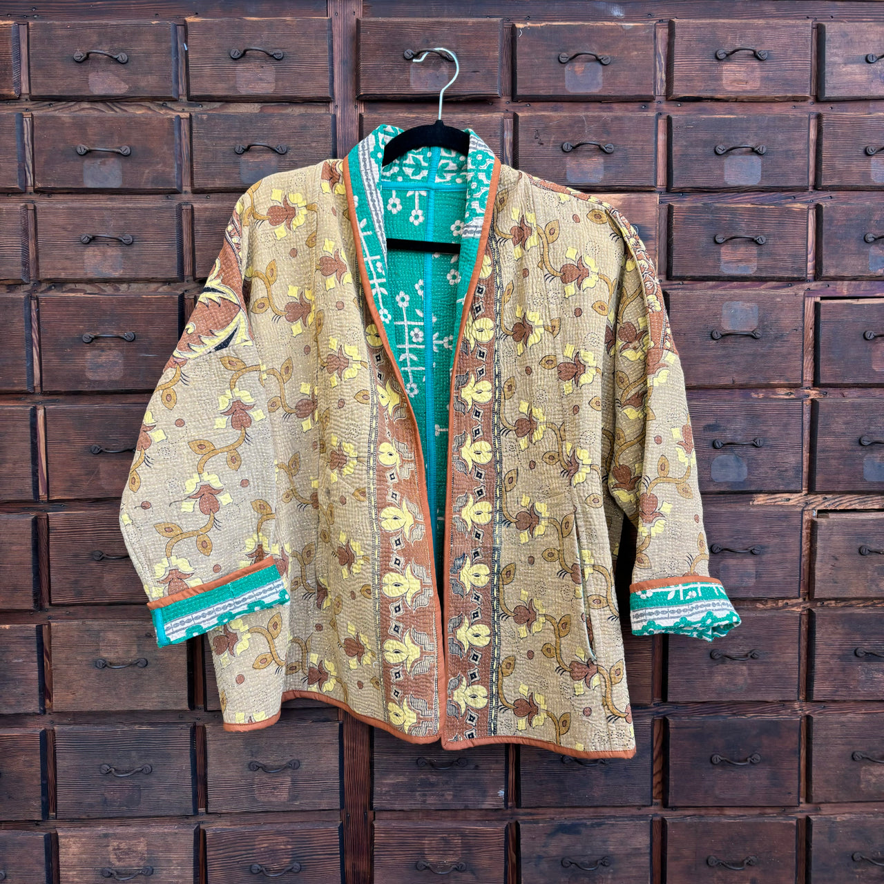 Mocha Kantha Jacket