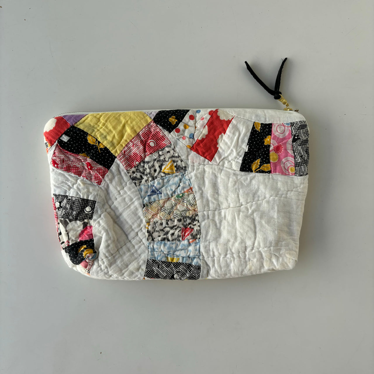 Large Ribbon Vintage Quilt Bag