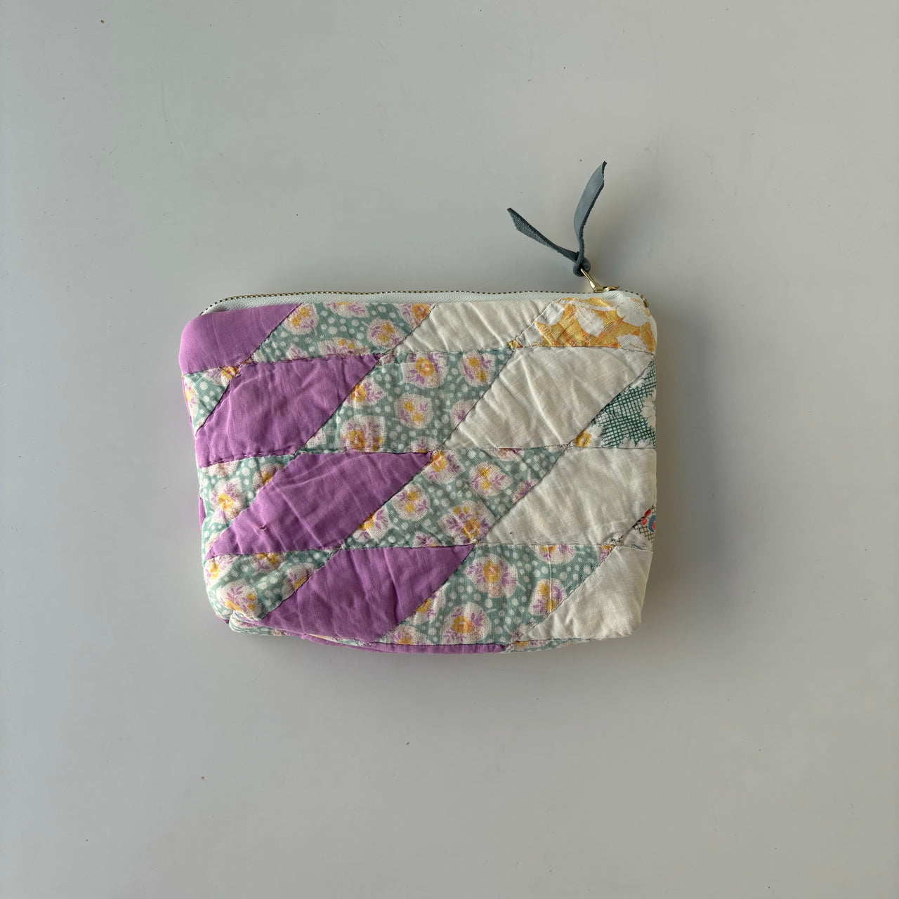 Small Lavender Vintage Quilt Bag