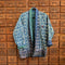 Small Patchwork Indigo Kantha Long Jacket