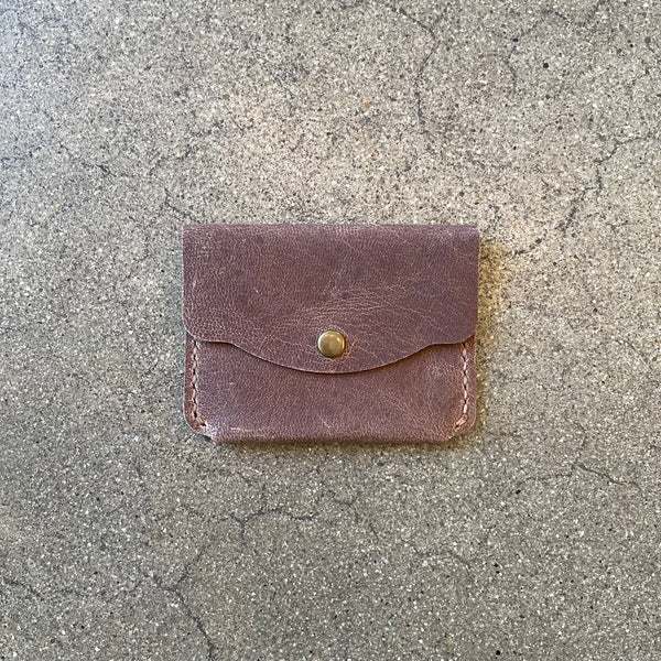 Camel Leather Snap Wallet