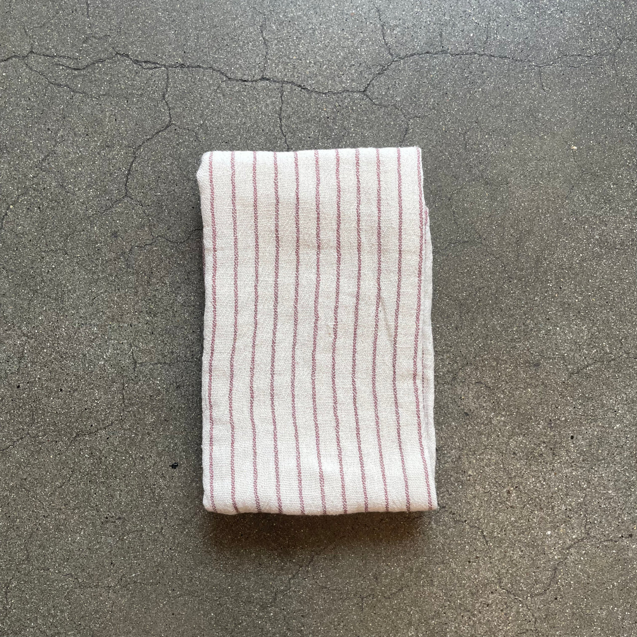 Cotton Double Cloth Tea Towel Grid and Stripe