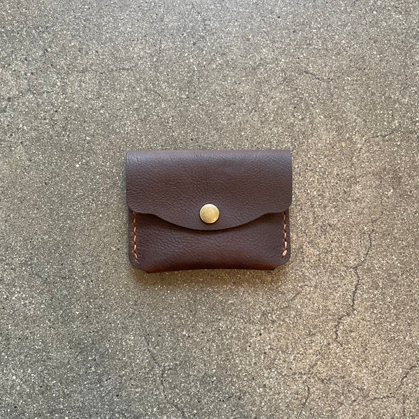 Brown Leather Snap Wallet