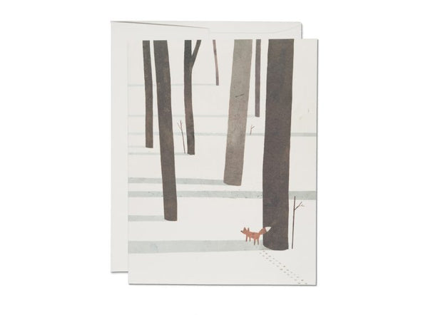 Fox in the Snow Holiday - Red Cap Cards