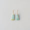 Amazonite Slice Stone Earrings