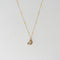 Asymmetrical Opal 14k Solid Gold Necklace