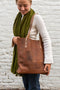 Pebble Brown Large Leather Tote Bag
