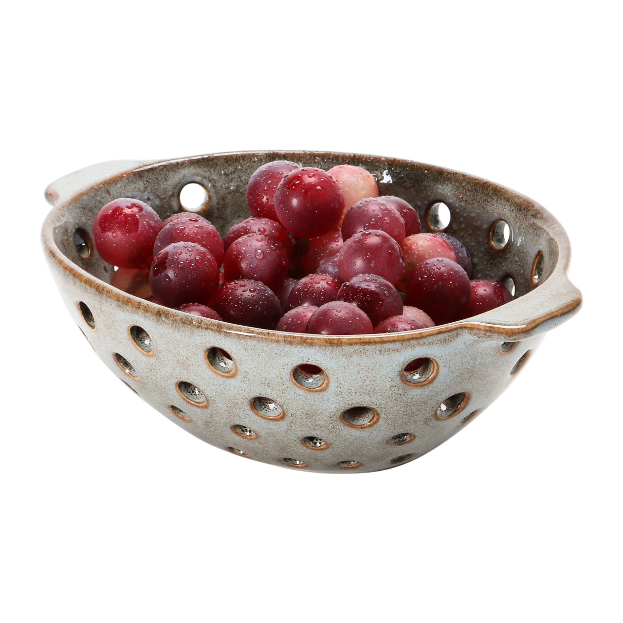 Stoneware Berry Bowl with Glaze