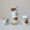 Reactive Glaze Stoneware Mugs with Design