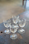 Etched Rose Cordial/Dessert Wine Glasses (Set of 4)