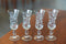 Etched Rose Cordial/Dessert Wine Glasses (Set of 4)