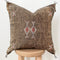 Brown Silk Sabra Pillow