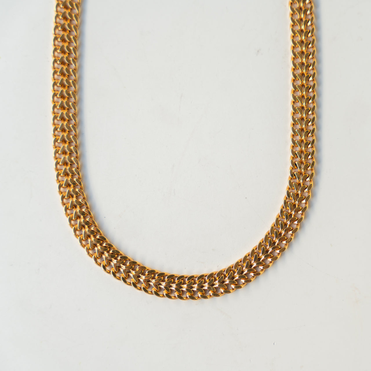 Gold Double Chain Necklace