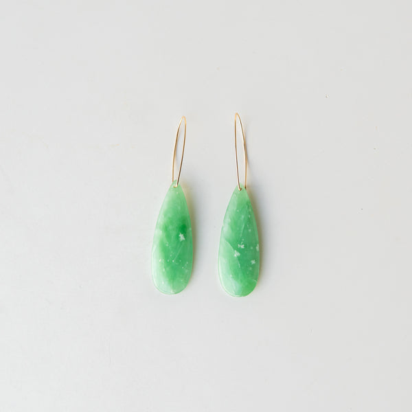 Jade Slice Stone Earrings