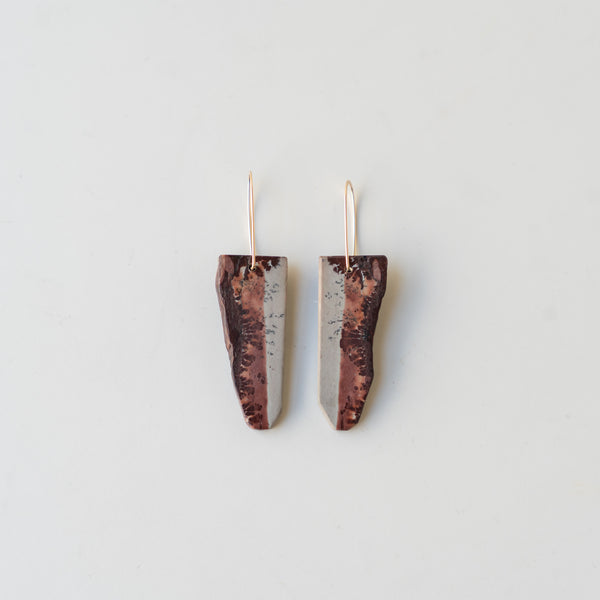 Jasper Slice Stone Earrings