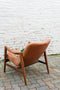 Leather Mid-Century Style Lounge Chairs