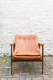 Leather Mid-Century Style Lounge Chairs