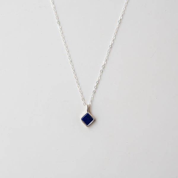 Lapis Mesa Necklace in Silver