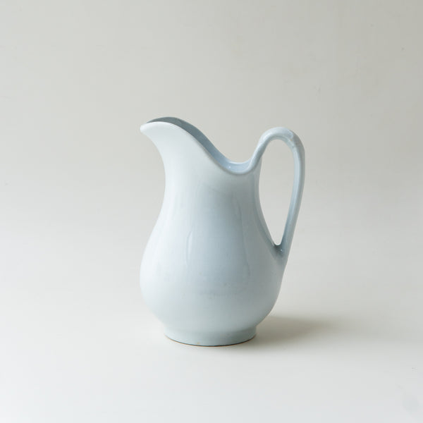Small Vintage White Pitcher