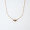 Moissonite Moon Necklace Solid 14k Gold