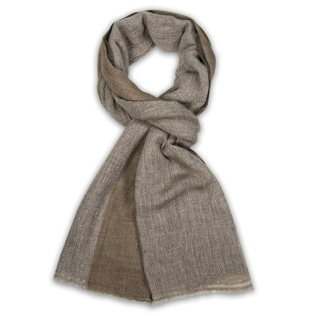 Two Tone Brown Cashmere Scarf