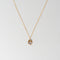 Oval Moonstone 14k Solid Gold Necklace