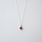 Red Lace Agate Mesa Necklace in Silver