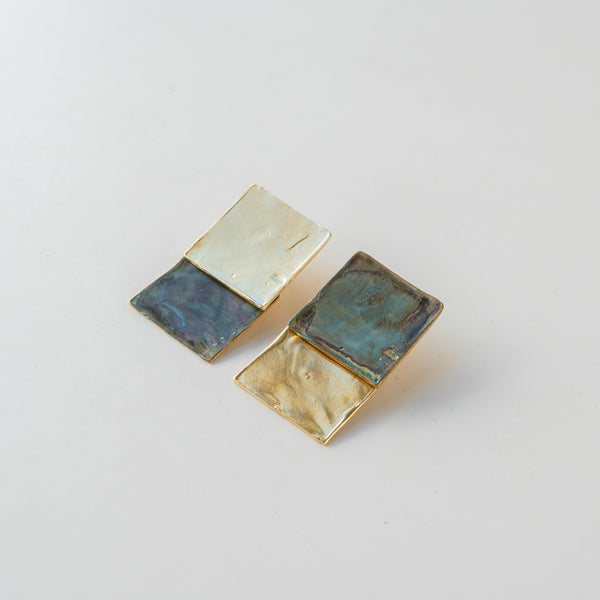 Big Sur Studs - Sea and Gold