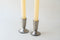 Iron Metal Taper Holders - Silver and Gold