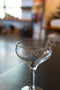 Silver Rimmed Vintage Cocktail Glassware Set of 6