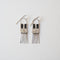 Silver Quartz and Spinel Minima Earrings