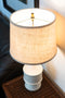 Wood/Ceramic Mid-Century Lamp