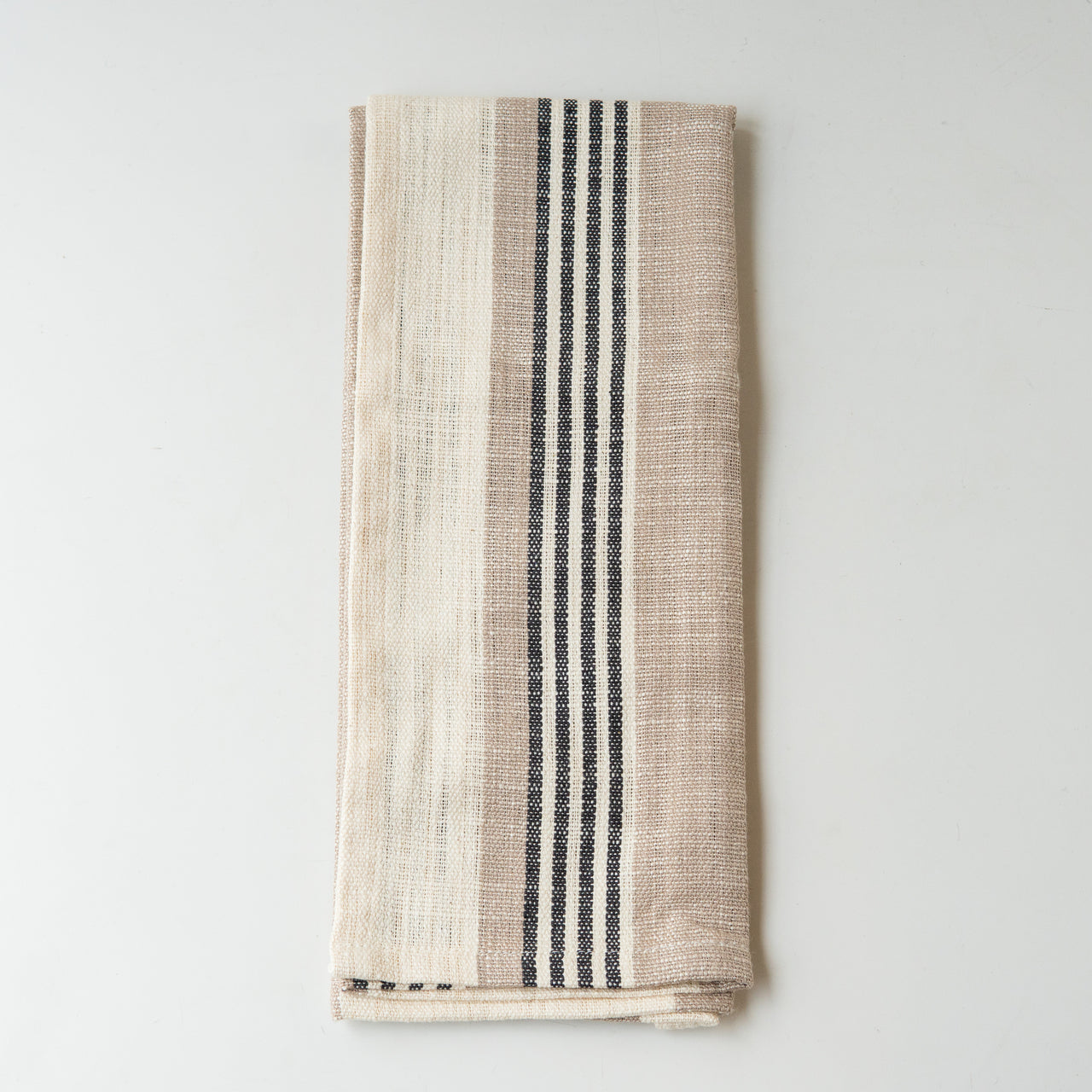 Vertical Black Stripe Tea Towel