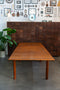 Mid-Century Teak Dining Table w/ Extendable Leaves