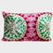 Cover Pink Ikat Velvet Silk Pillow