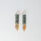 Chinese Turquoise Ladder Earrings